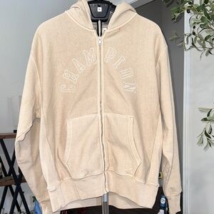 Champion Light Tan Full-Zip Hoodie